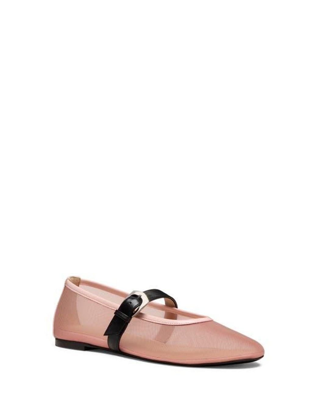 Stuart Weitzman Pink Sai Bareitall Mary Jane