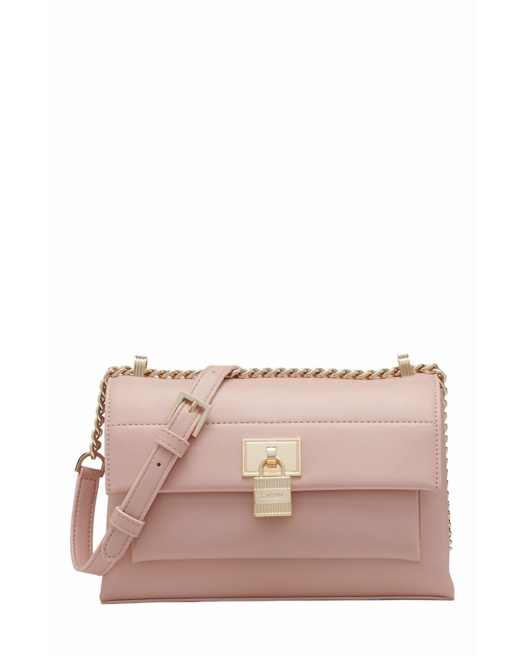 DKNY Pink Evie Flap Shoulder Bag