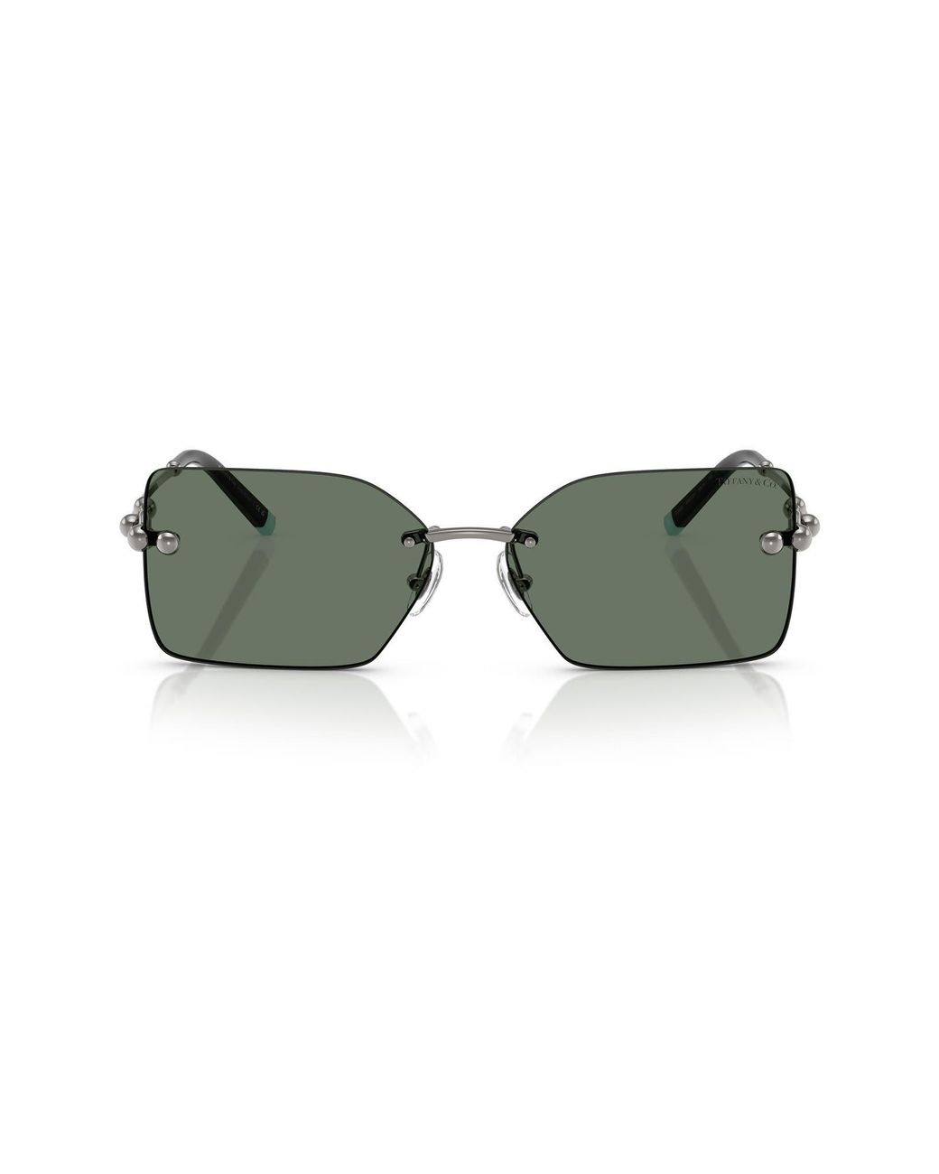 Tiffany & Co Green 59Mm Rectangular Sunglasses for men