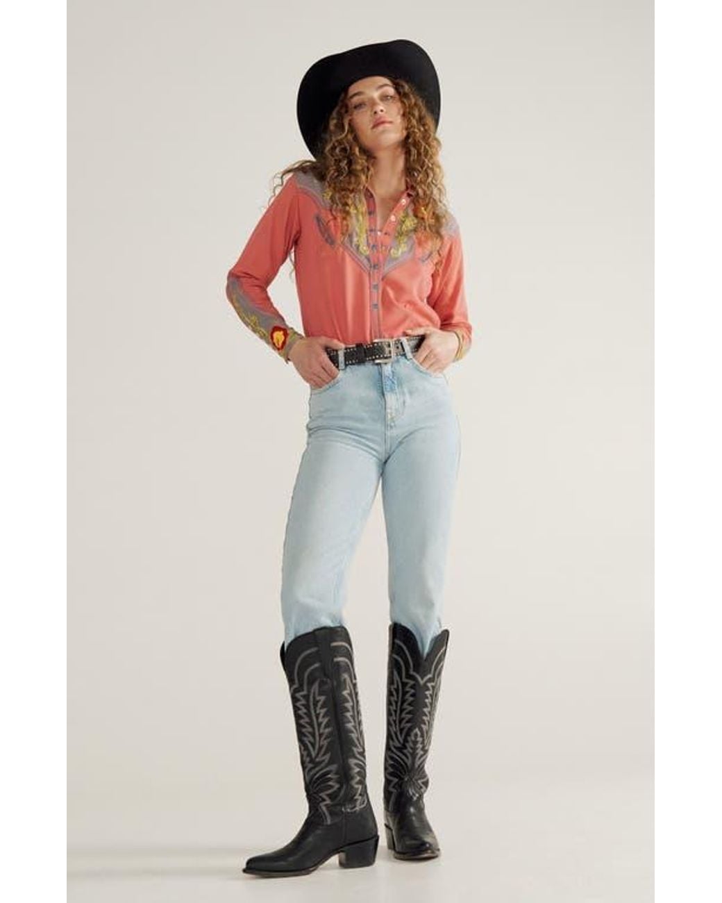 Tecovas Black The Abby Western Boot