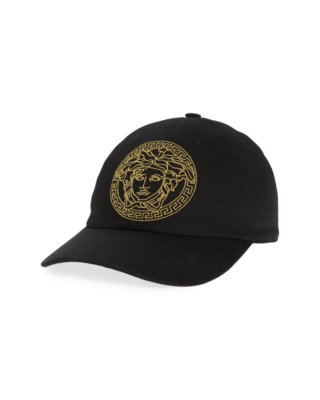 Versace Cotton Medusa Embroidered Baseball Cap in Nero (Black) for Men