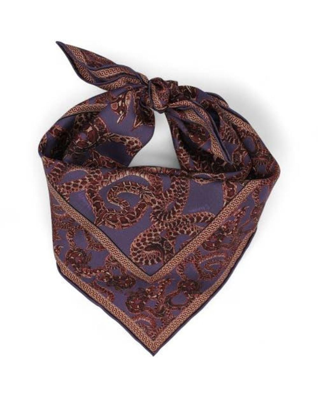 Monzlapur Red Silk Snake Scarf