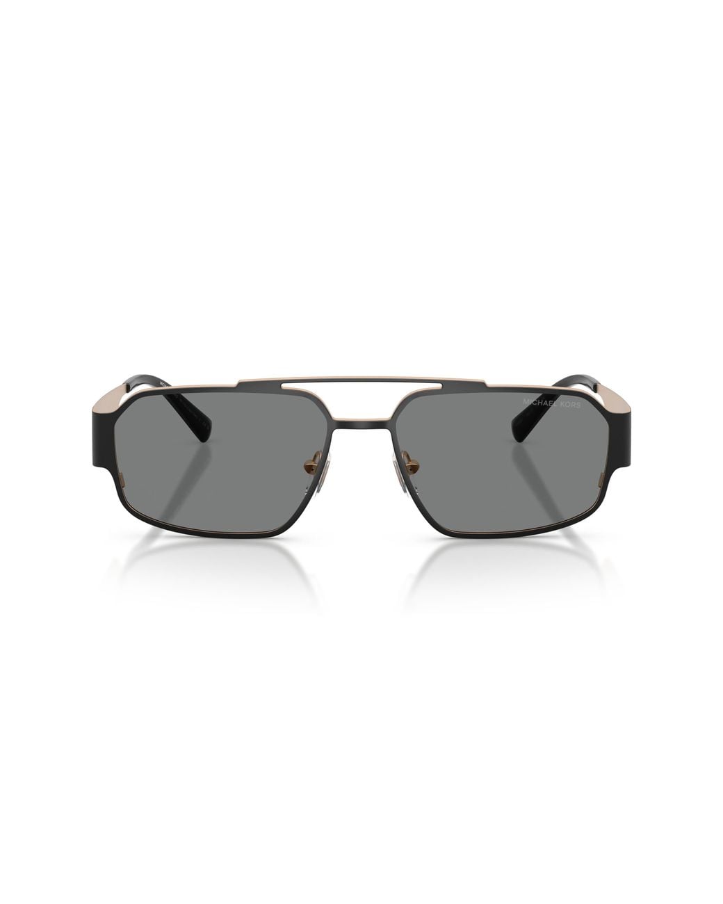 Michael Kors Gray Cape Town 58Mm Rectangular Sunglasses for men