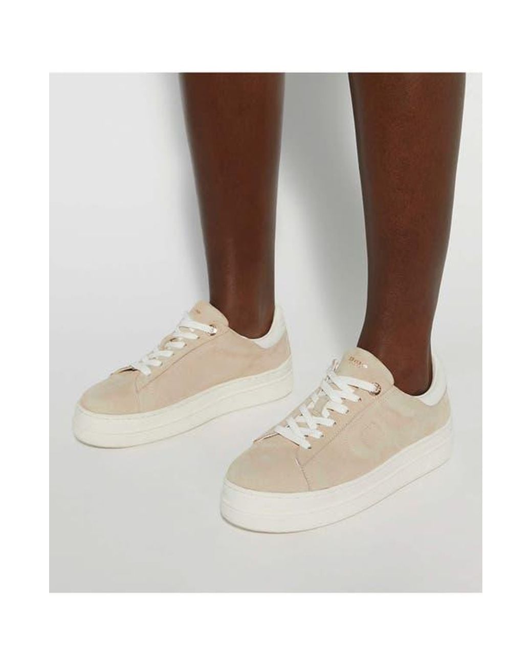 Dune White Eden Platform Sneaker