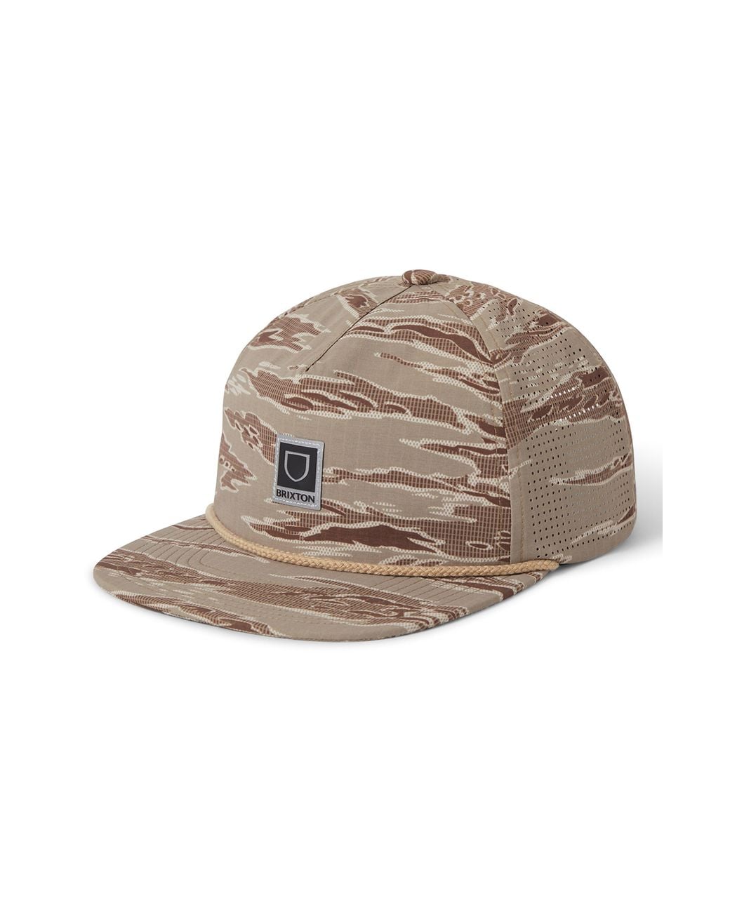 Brixton Brown Journey Mp Performance Snapback Hat for men
