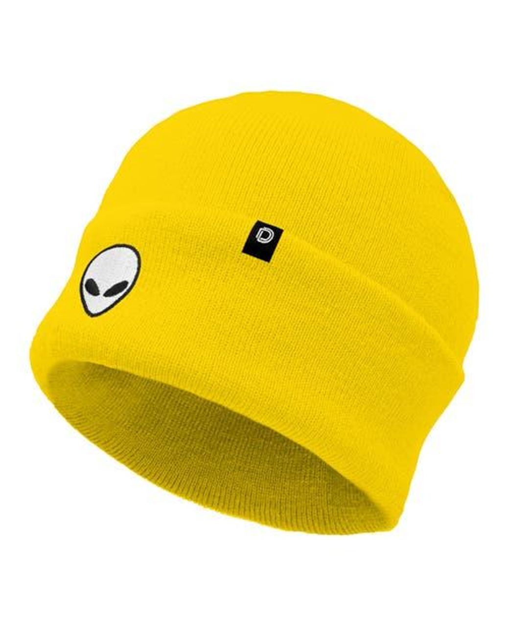 Alix Yellow Alien Beanie for men