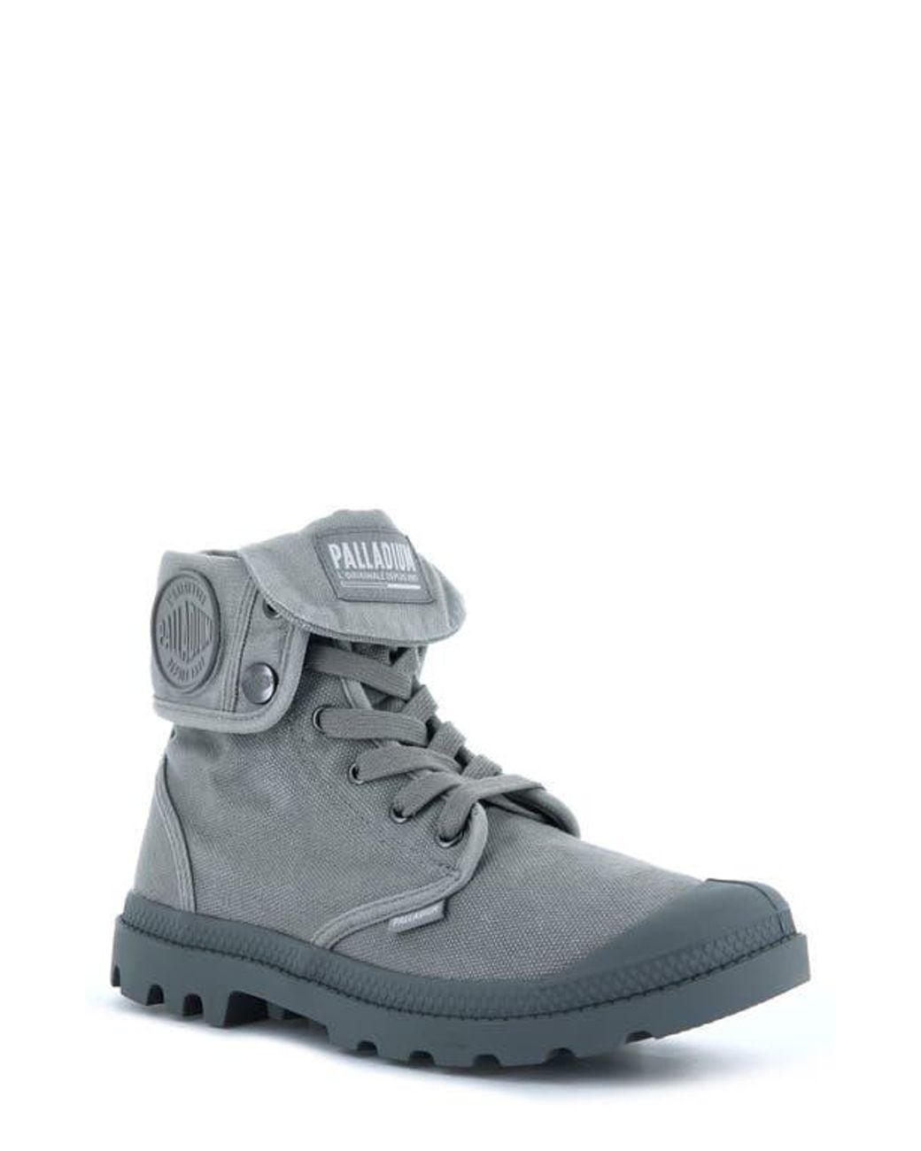 Palladium Gray 'Baggy' Canvas Boot for men