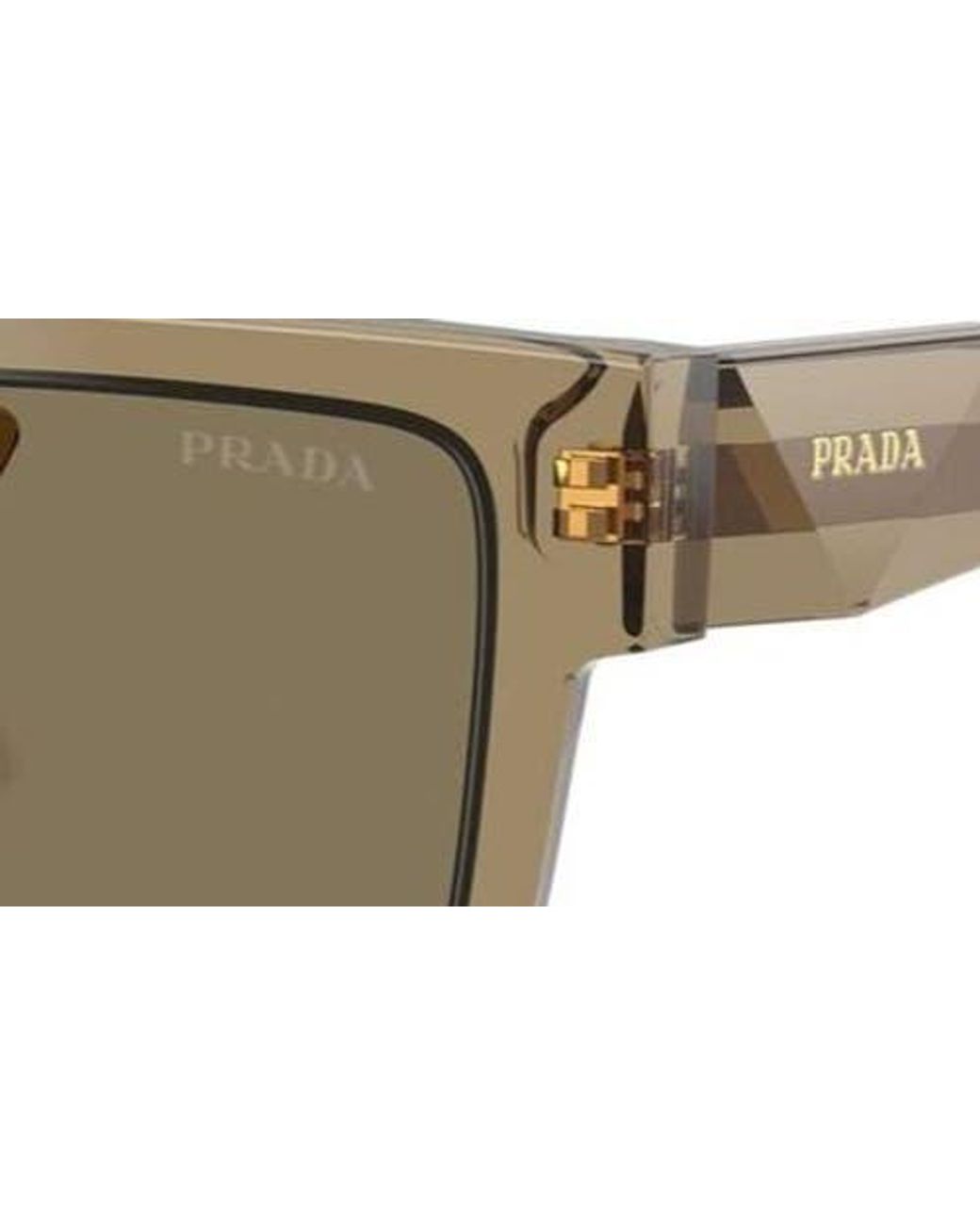 Prada Brown 52Mm Rectangular Sunglasses for men