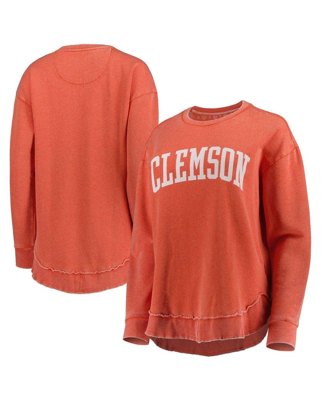 Orange top clemson sweatshirt