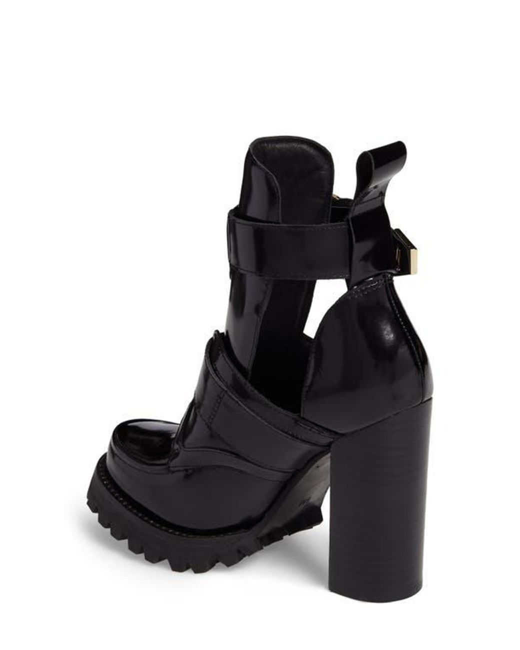 Jeffrey Campbell Craven Buckle Strap Bootie in Black Lyst