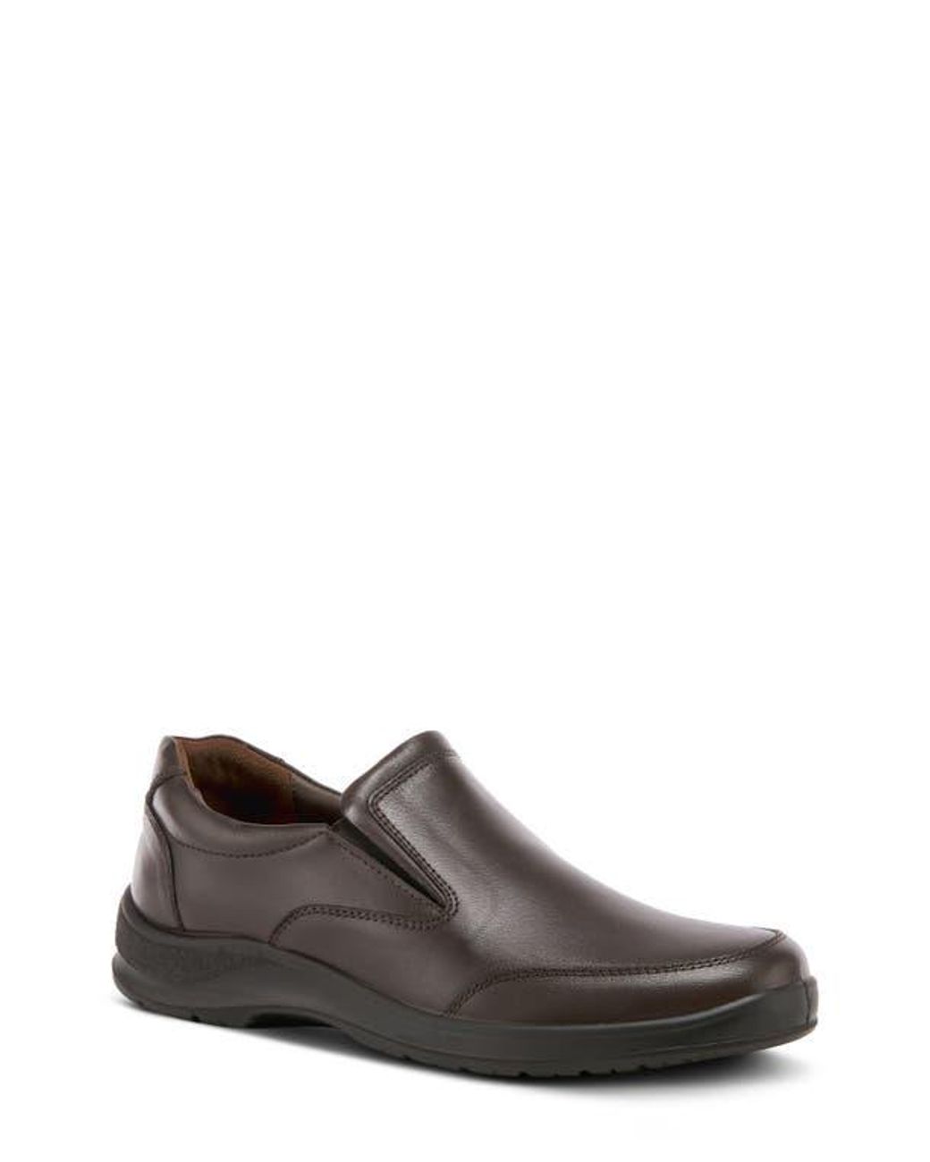 Spring Step Brown Abisko Leather Slip-On for men