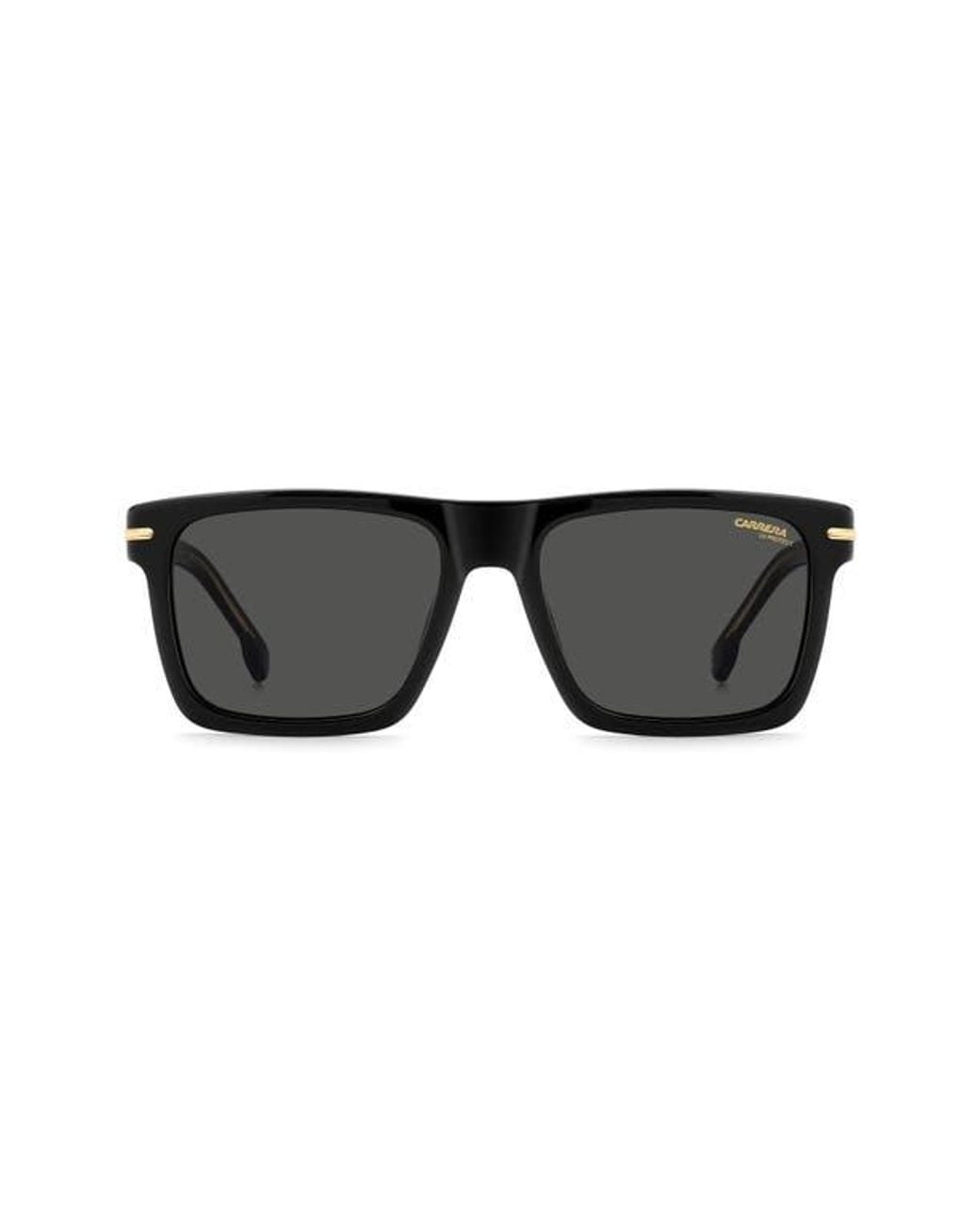 Carrera Black 55Mm Gradient Rectangular Flat Top Sunglasses for men