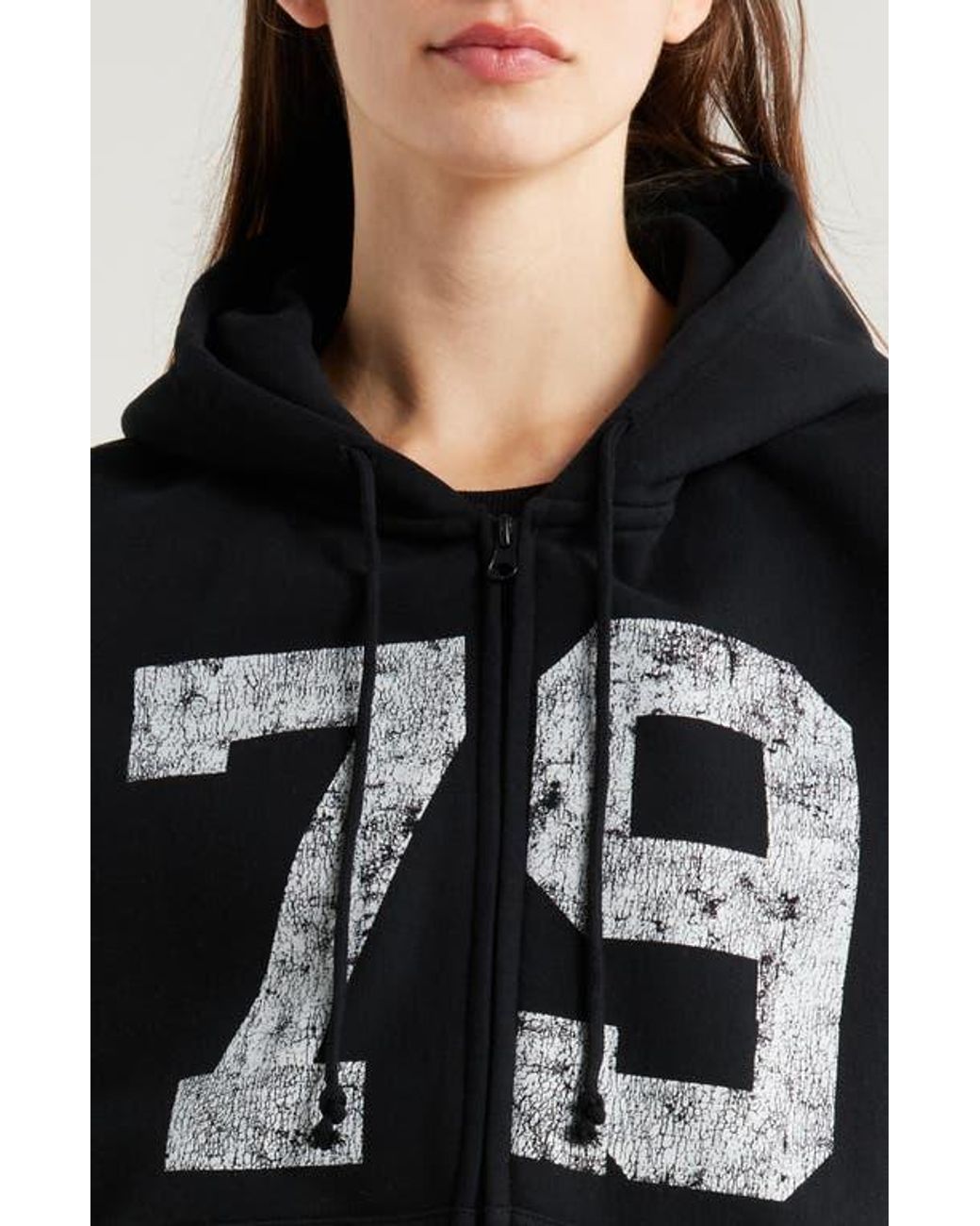 PacSun 79 Graphic Zip Hoodie in Black | Lyst