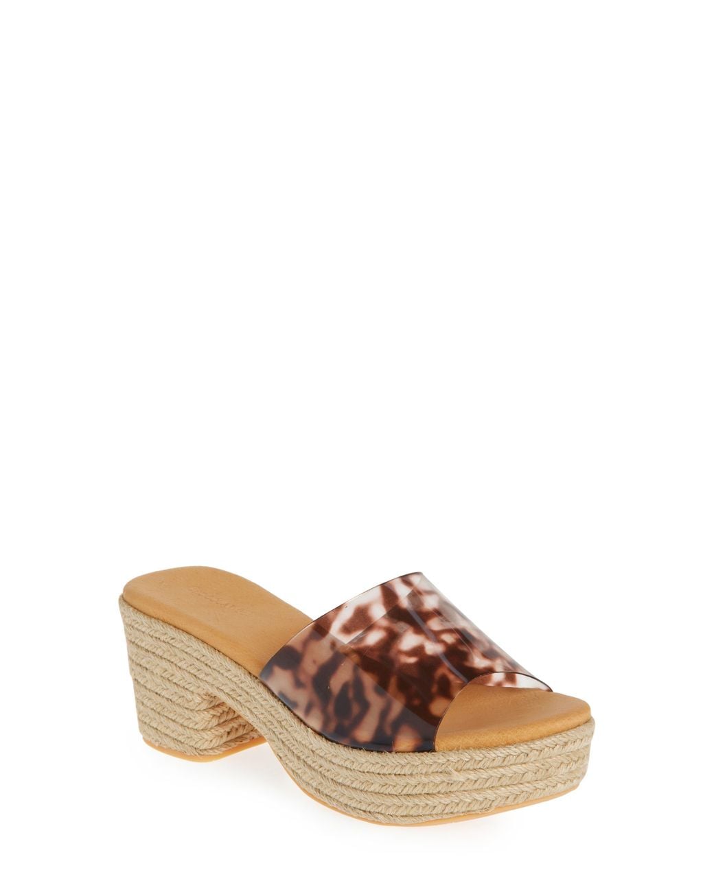 Chocolat Blu Brown Vinna Platform Slide Sandal
