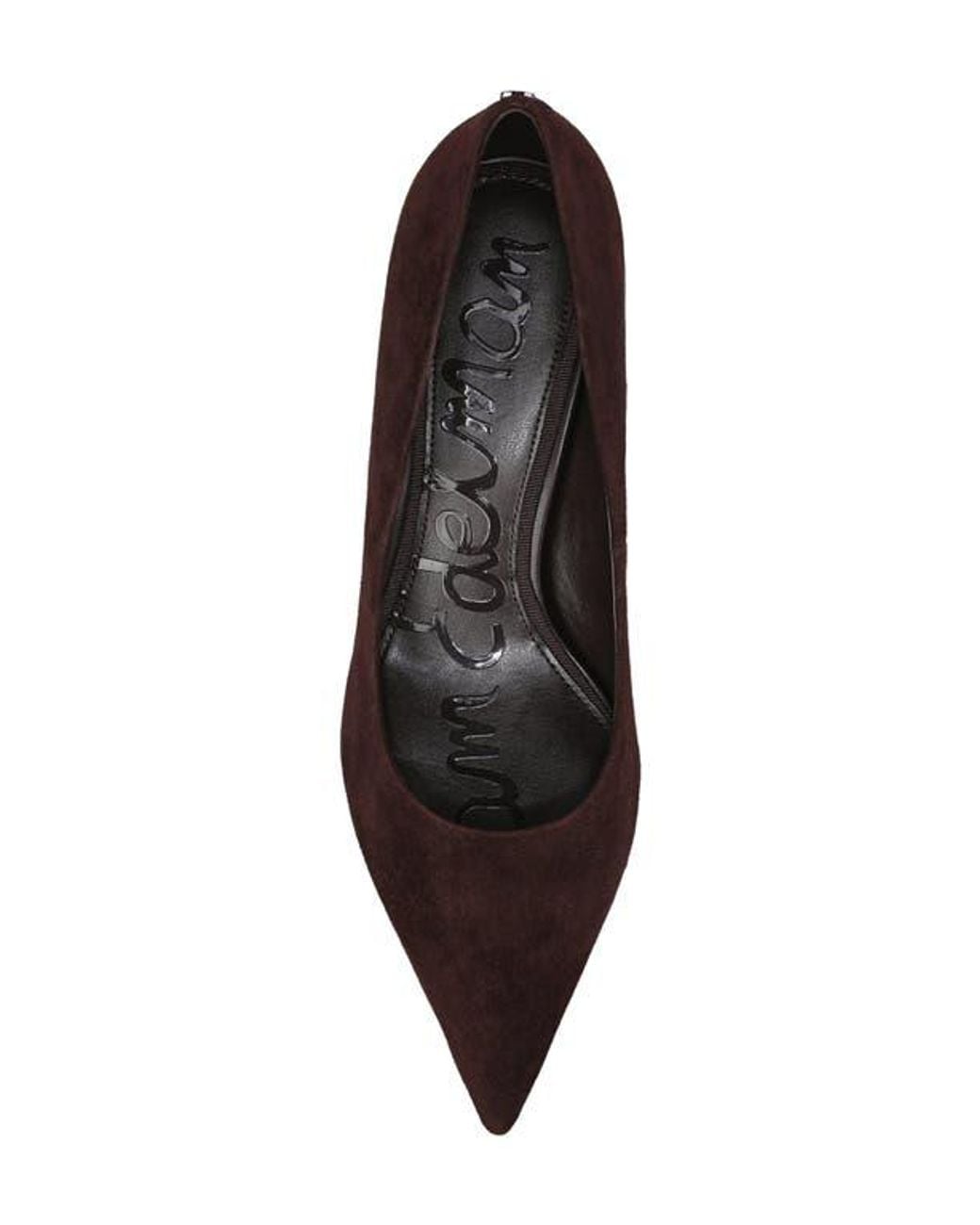 Sam Edelman Black Summer Pointed Toe Kitten Heel Pump