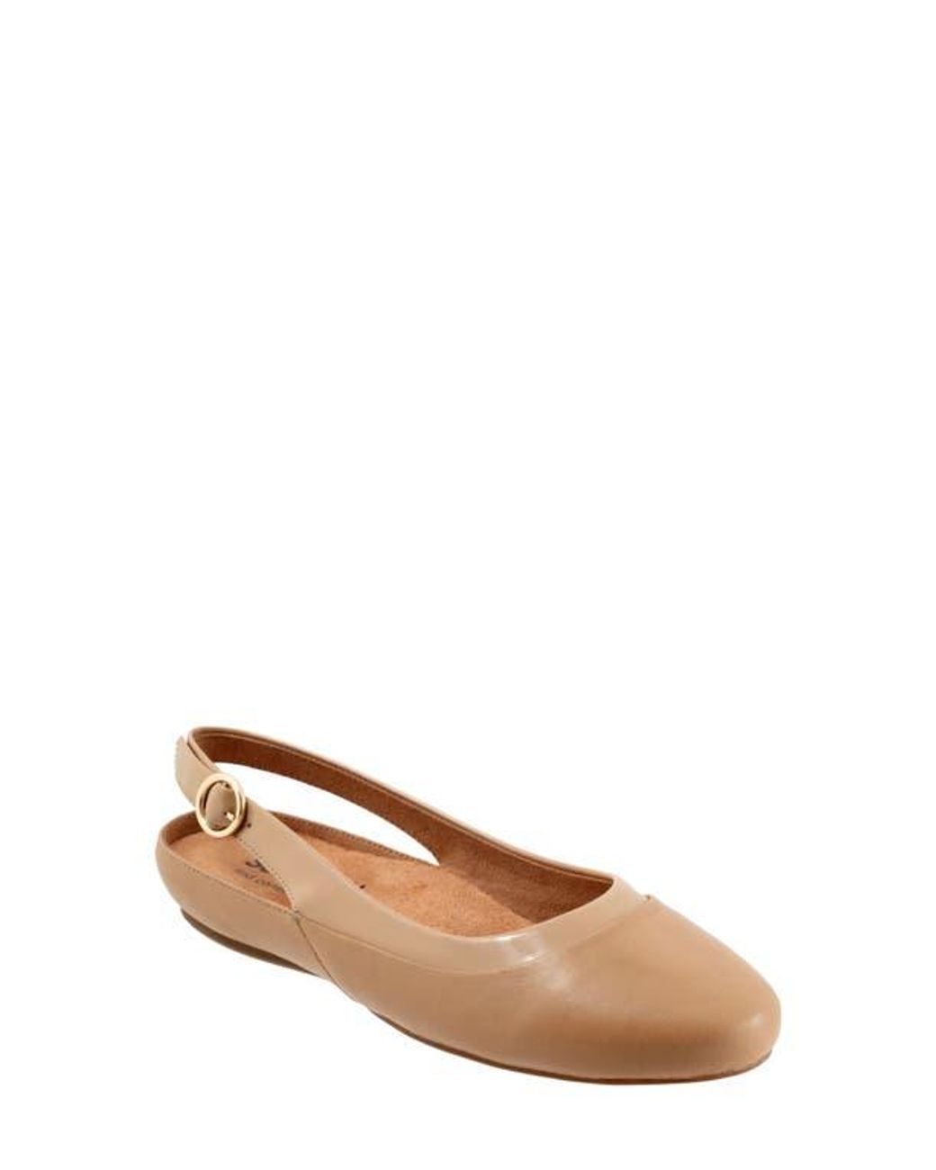 Softwalk® Natural Sheffield Slingback Flat