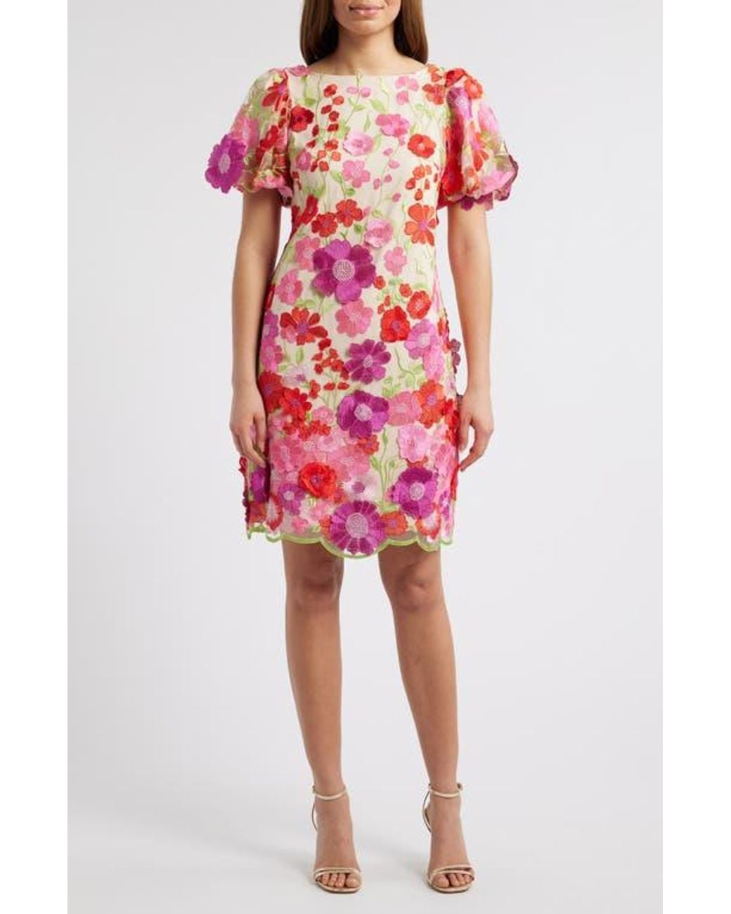 sachin and babi light blue dress Floral Embroidered Dresses