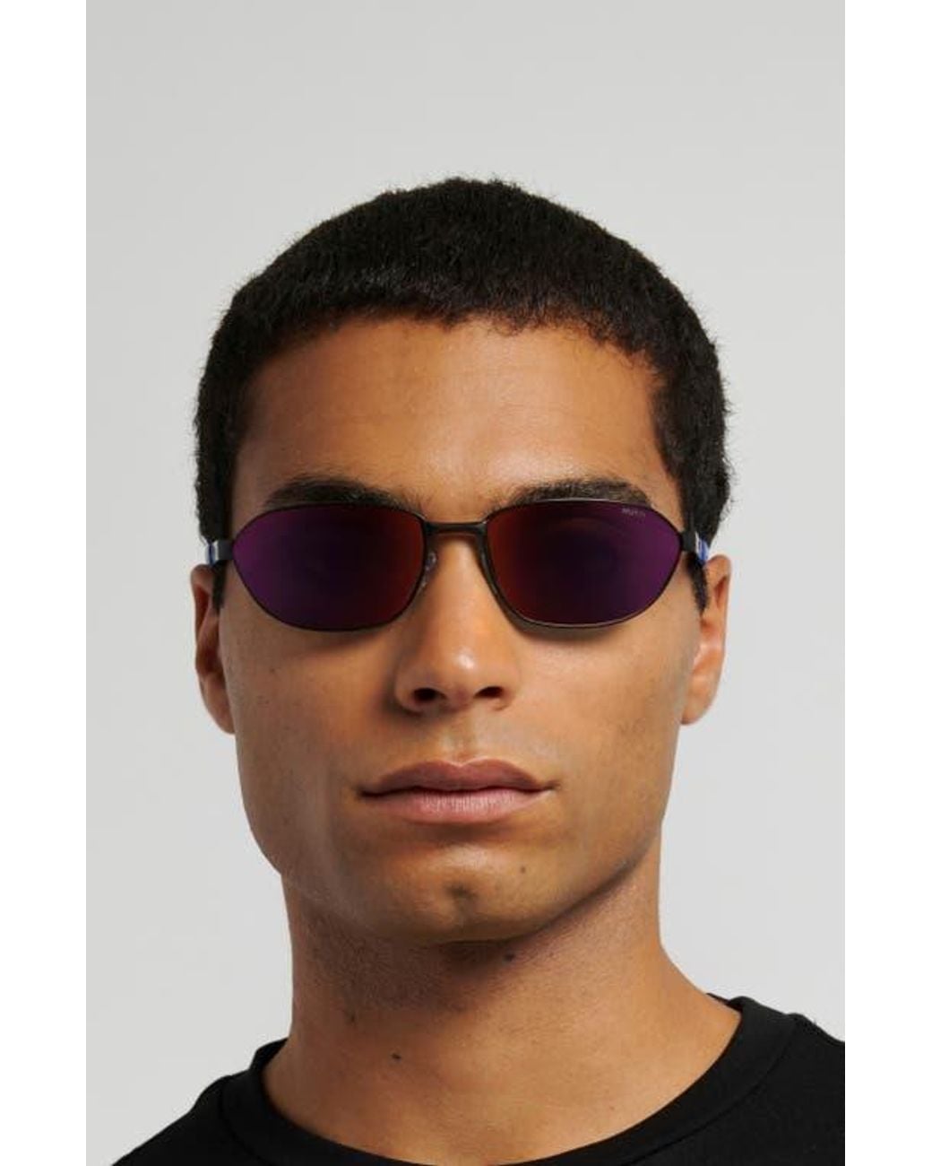 HUGO Pink 62Mm Rectangular Sunglasses for men