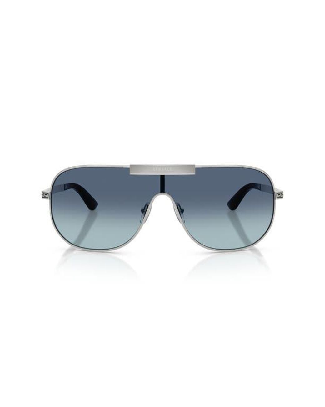 Versace Blue 140Mm Irregular Sunglasses for men