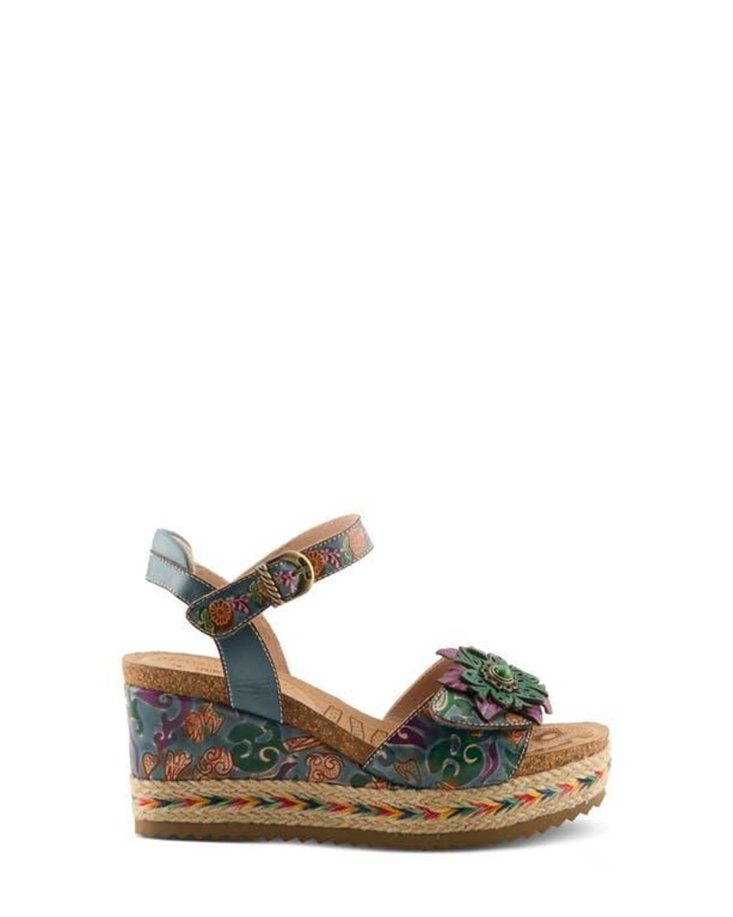 Spring Platform Sandals Spring Step Boca Espadrille Ankle Strap Platform Wedge Sandal | Lyst