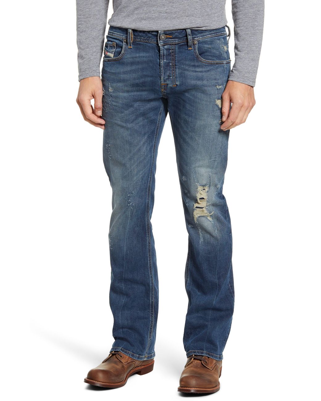 DIESEL Diesel Zatiny Bootcut Jeans in Blue for Men - Lyst