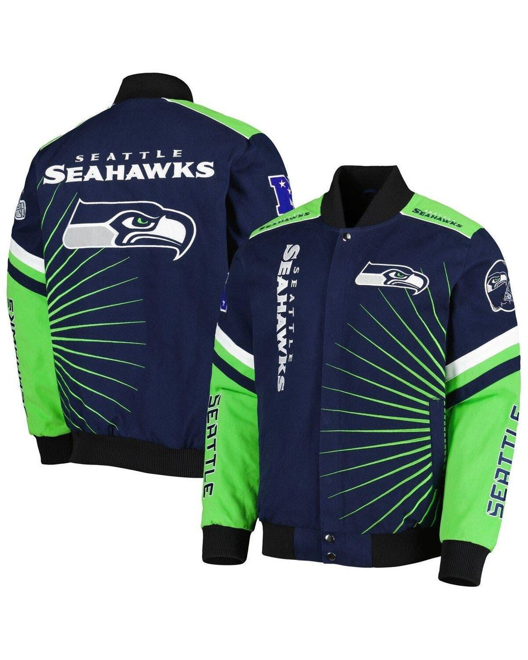 Authentic NFL Apparel Men's Seattle Seahawks Home Team Varsity Jacket -  Macy's