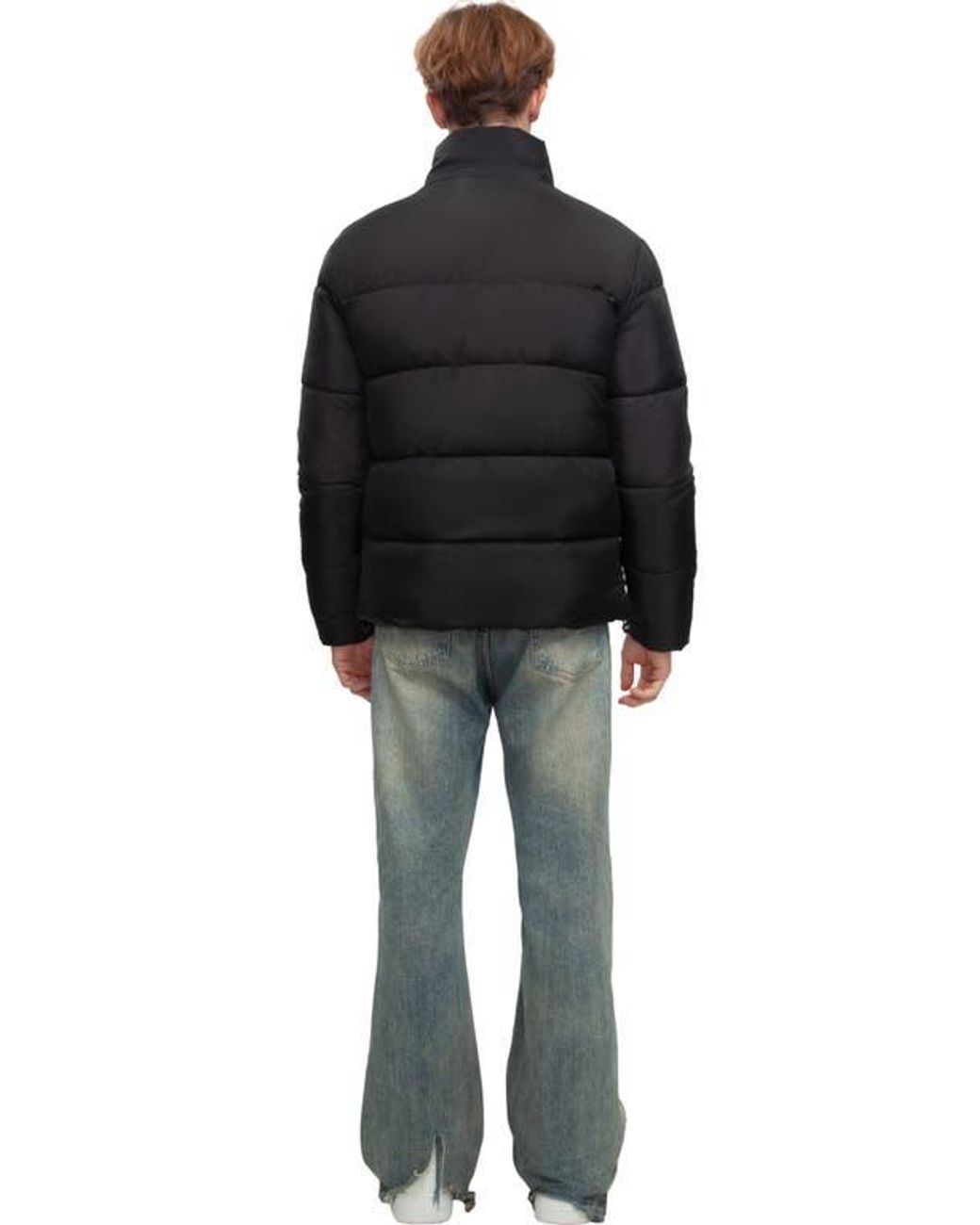 Rokka&Rolla Black Lightweight Modern Puffer Jacket for men