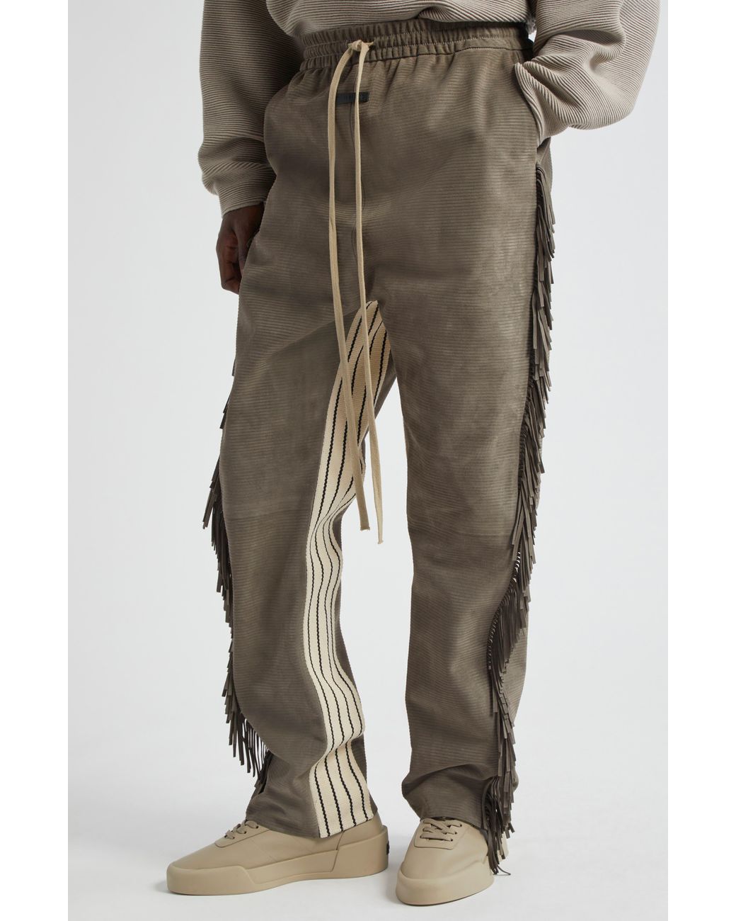Fear Of God Forum Side Fringe Suede Drawstring Pants in
