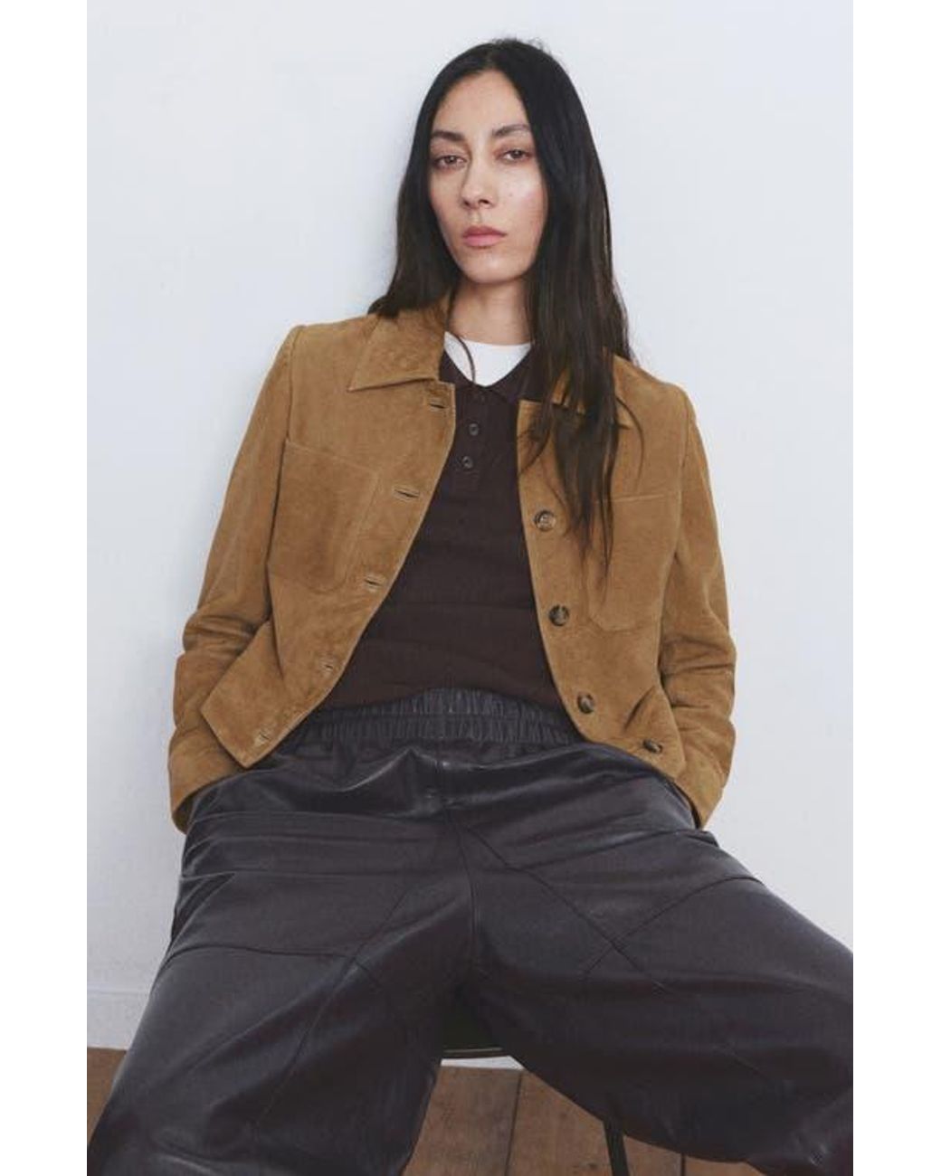 Mango Brown Suede Jacket