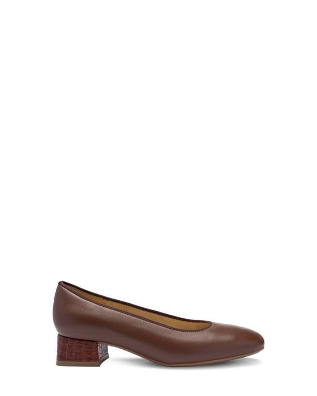 Ara Brown Gypsum Block Heel Pump