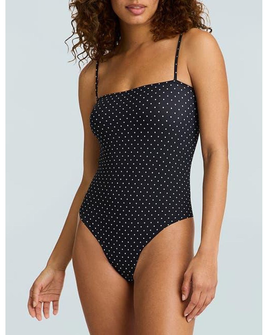 Commando Blue Classic Print Straight Cami Bodysuit