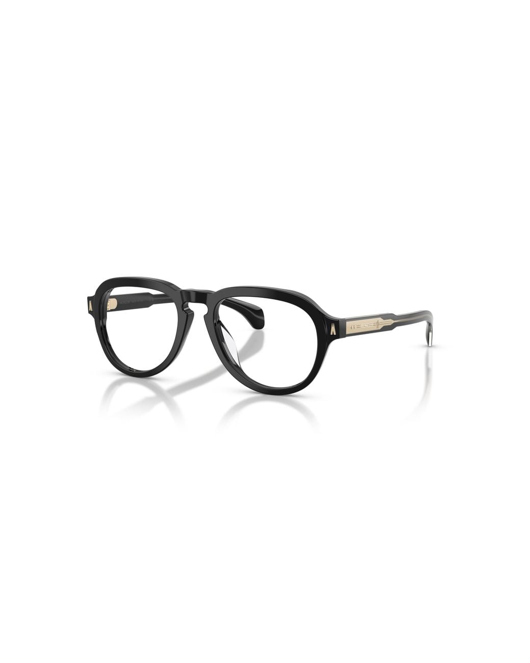 Moncler Black 52Mm Pilot Optical Glasses