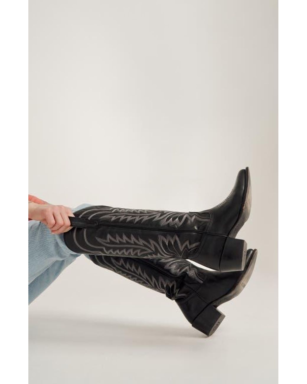 Tecovas Black The Abby Western Boot