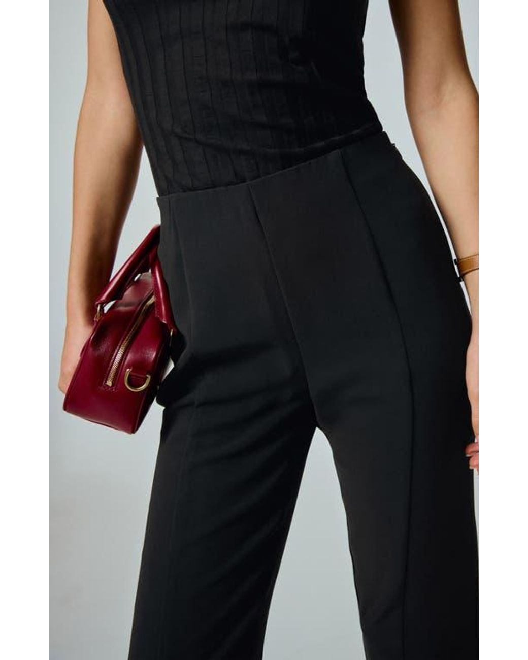 Reformation Pierre Vented Pants in Blue | Lyst