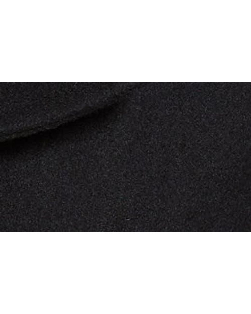 Schott Nyc Black Slim Fit Wool Blend Peacoat for men