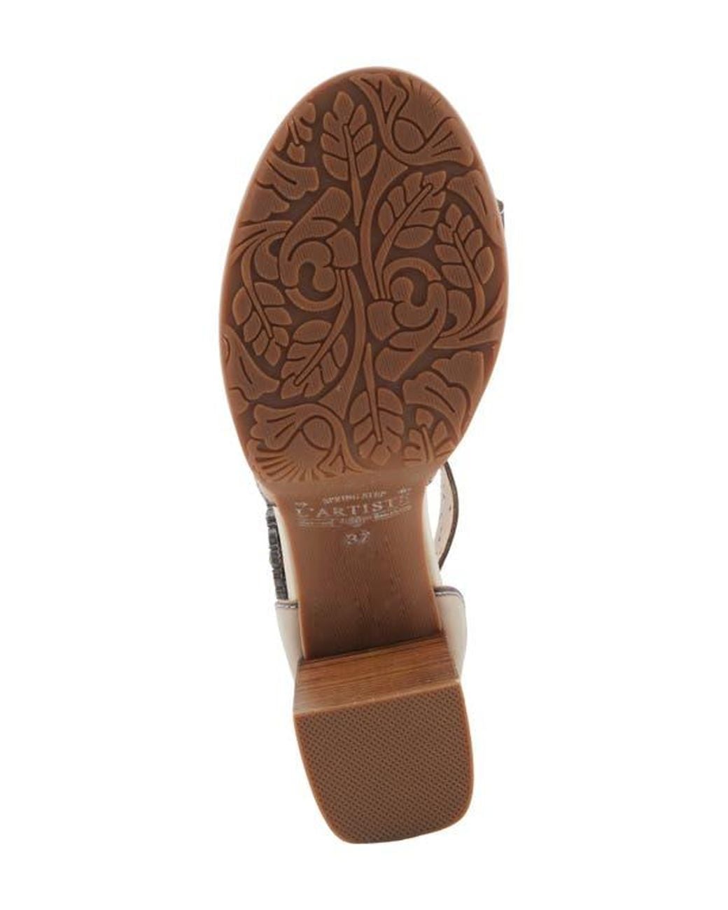 Spring Step Brown Bangles Ankle Strap Platform Sandal