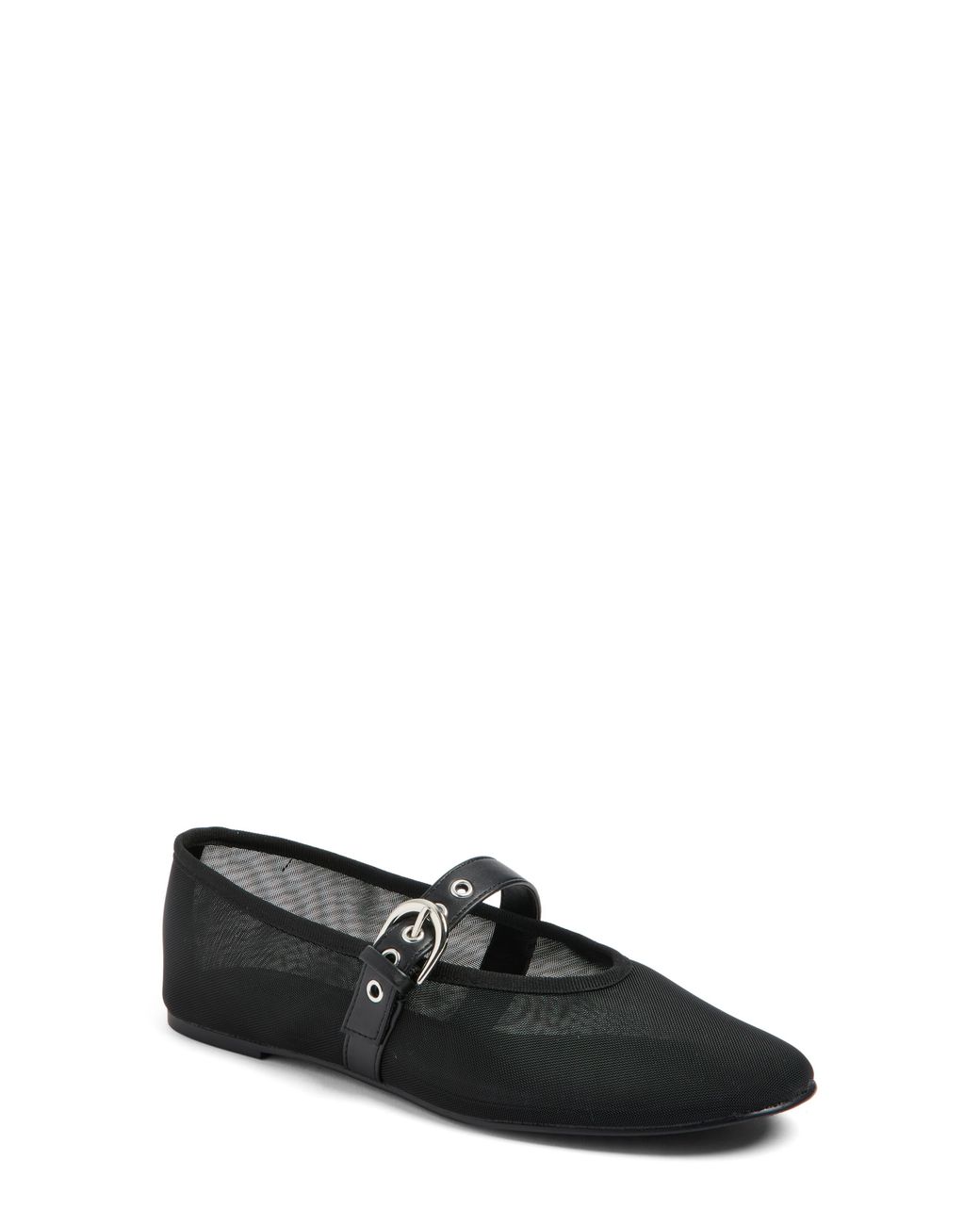 Open Edit Black Esme Mary Jane Flat
