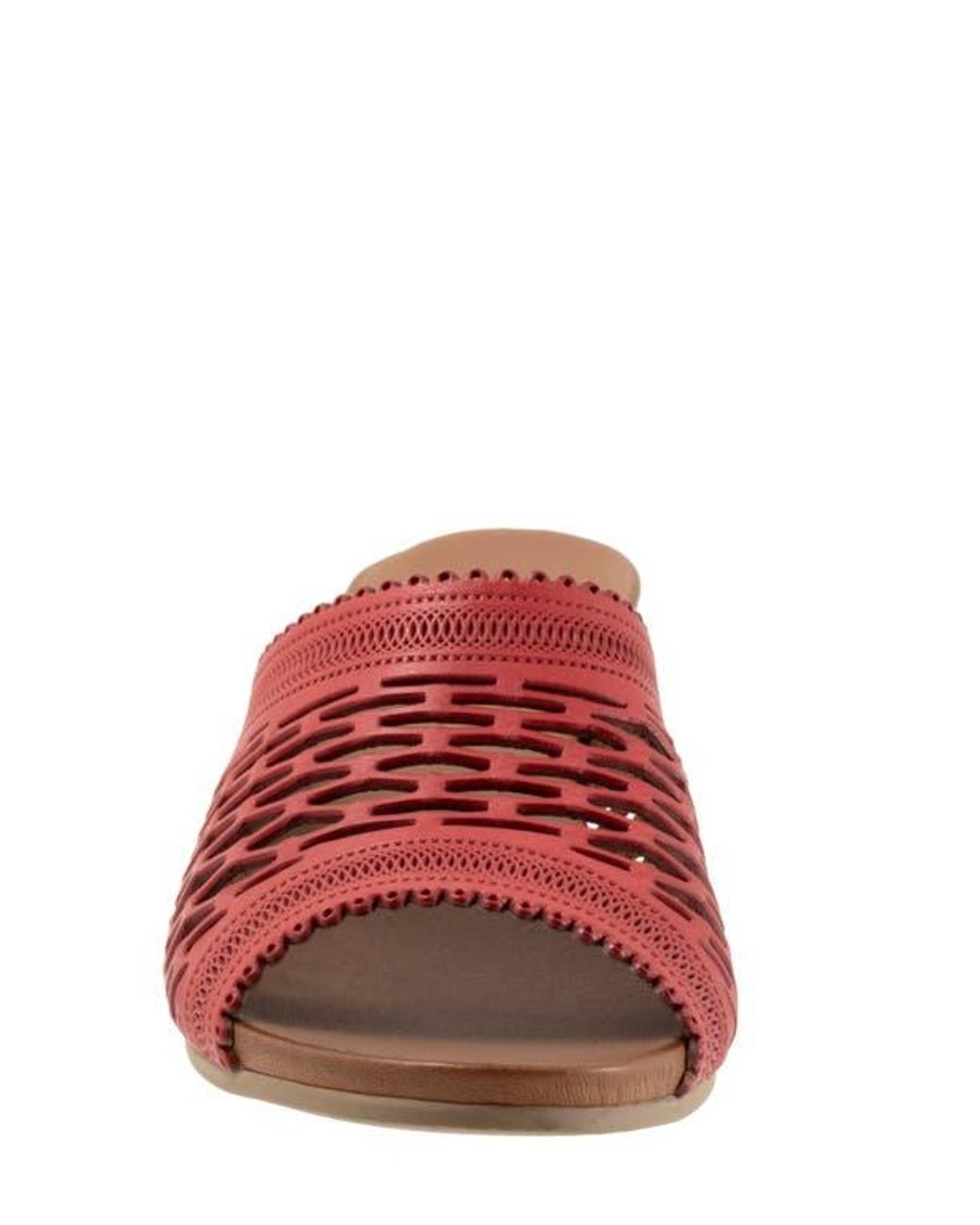 BUENO Red Lillian Block Heel Sandal