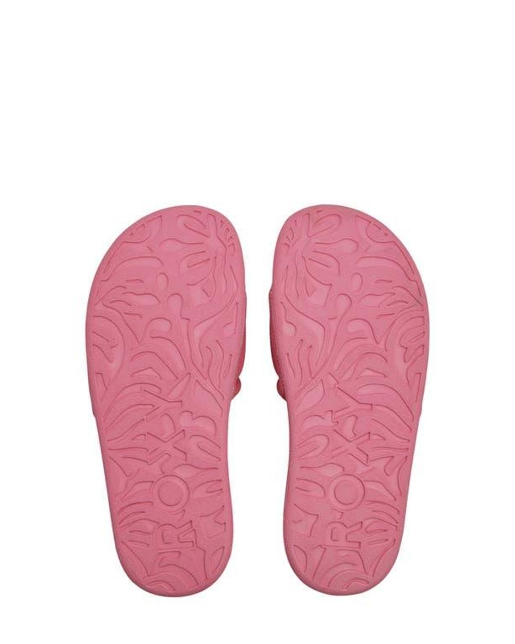 Roxy Pink Beach Slide Sandal