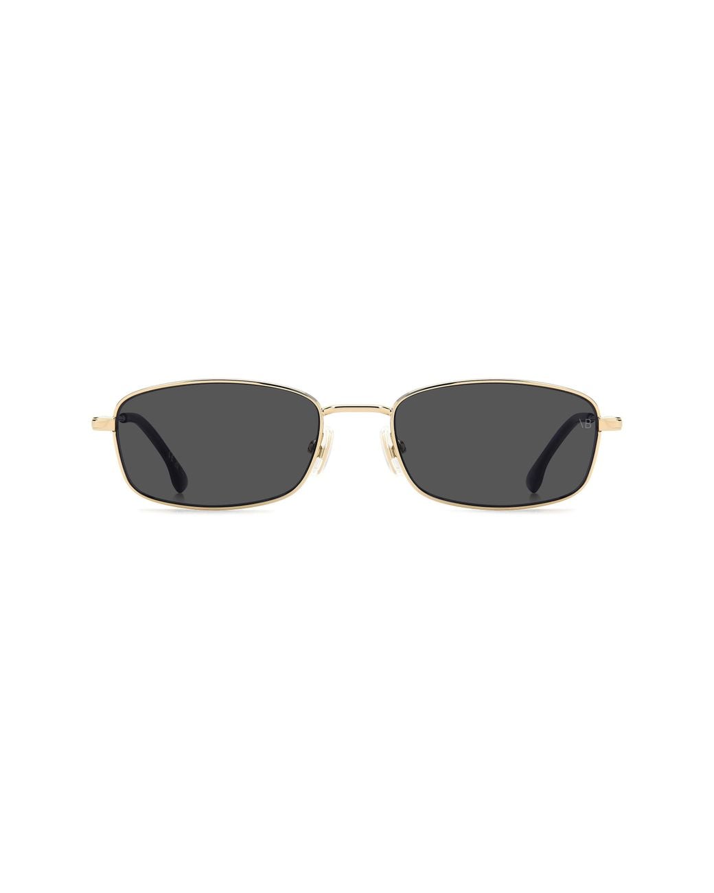 Victoria Beckham Gray 55Mm Rectangular Sunglasses