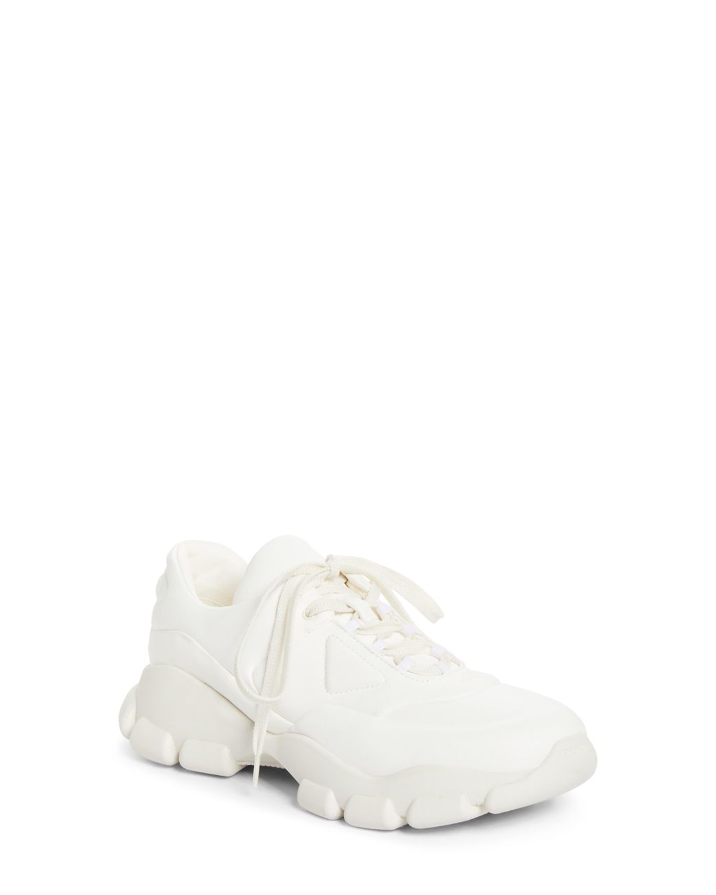 Prada White Monolith Athletic Sneaker