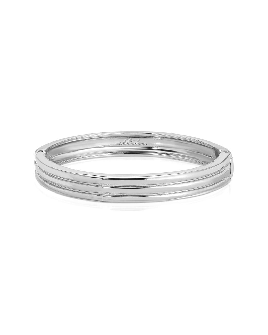 Ettika Metallic Etched Hinged Bangle