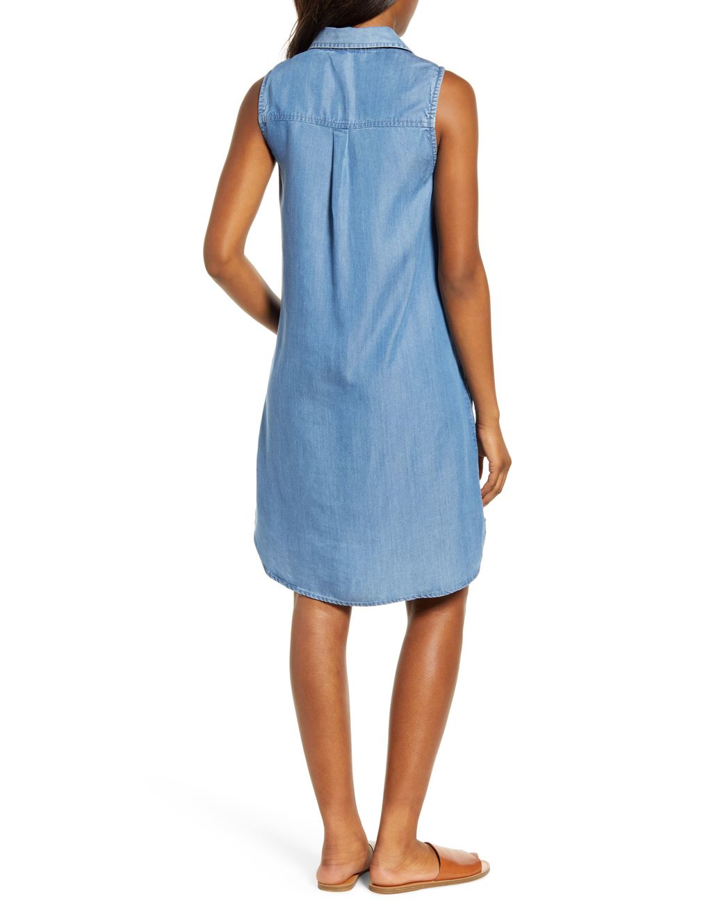 chambray shift dress beachlunchlounge