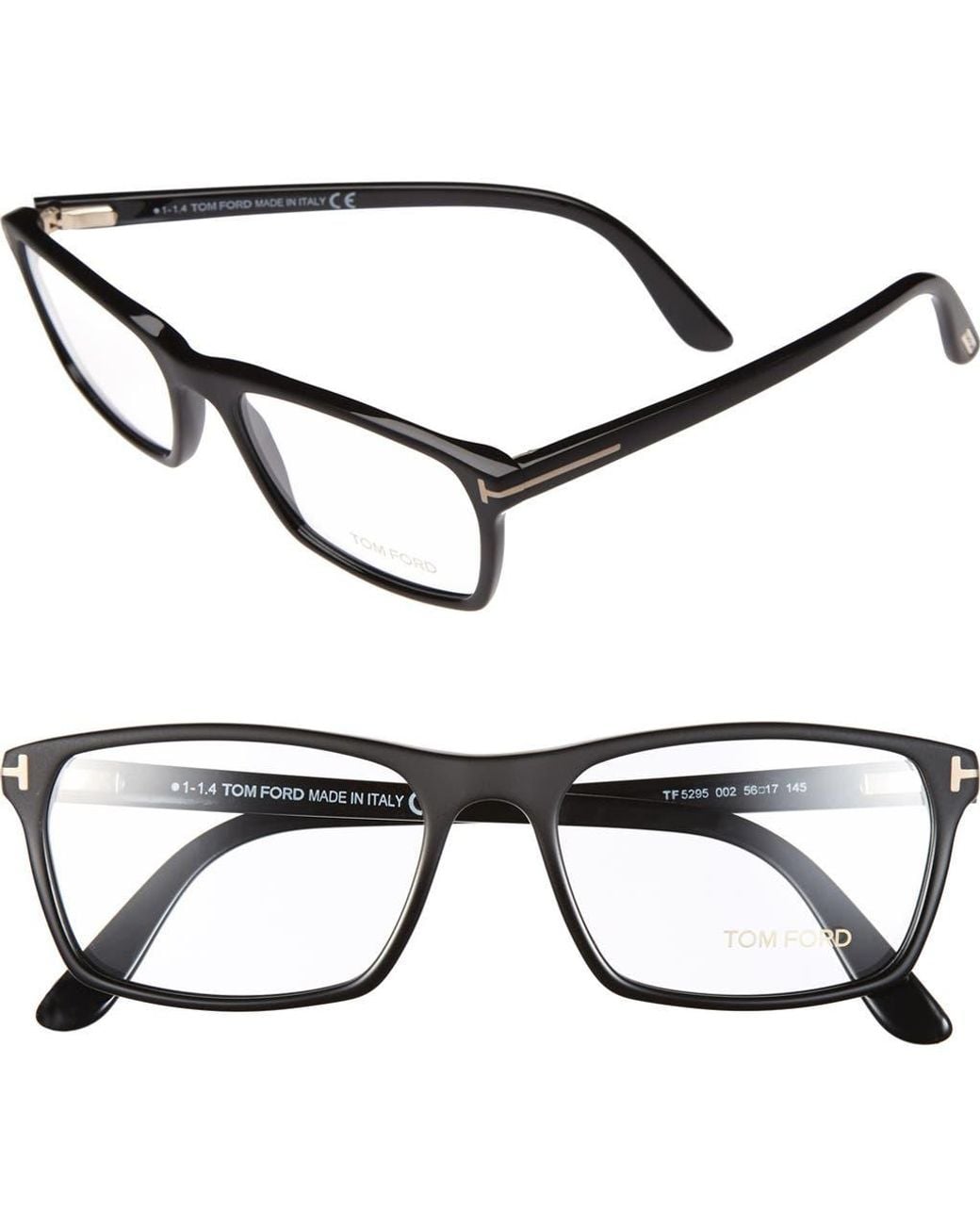 Tom Ford Black 56Mm Optical Glasses