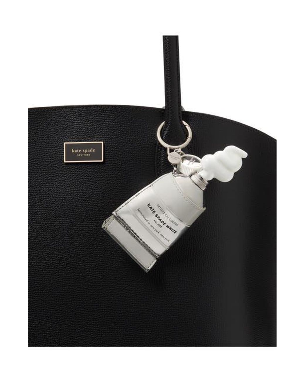 Kate Spade Squeeze Paint Tube Bag Charm in White | Lyst