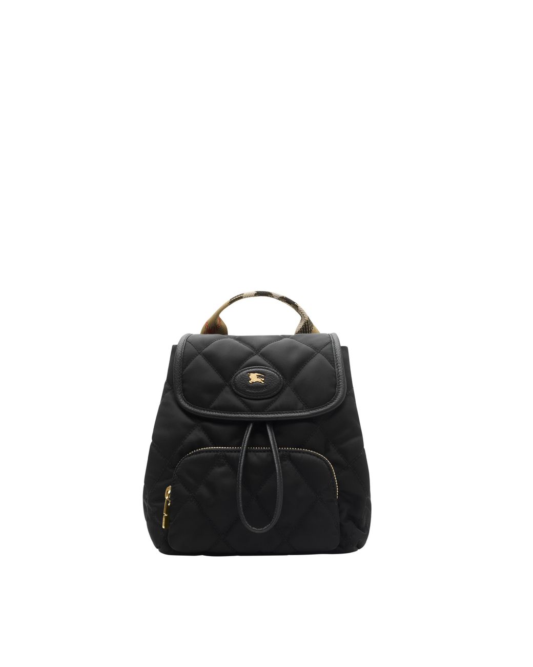 Burberry Black Mini Horseshoe Backpack