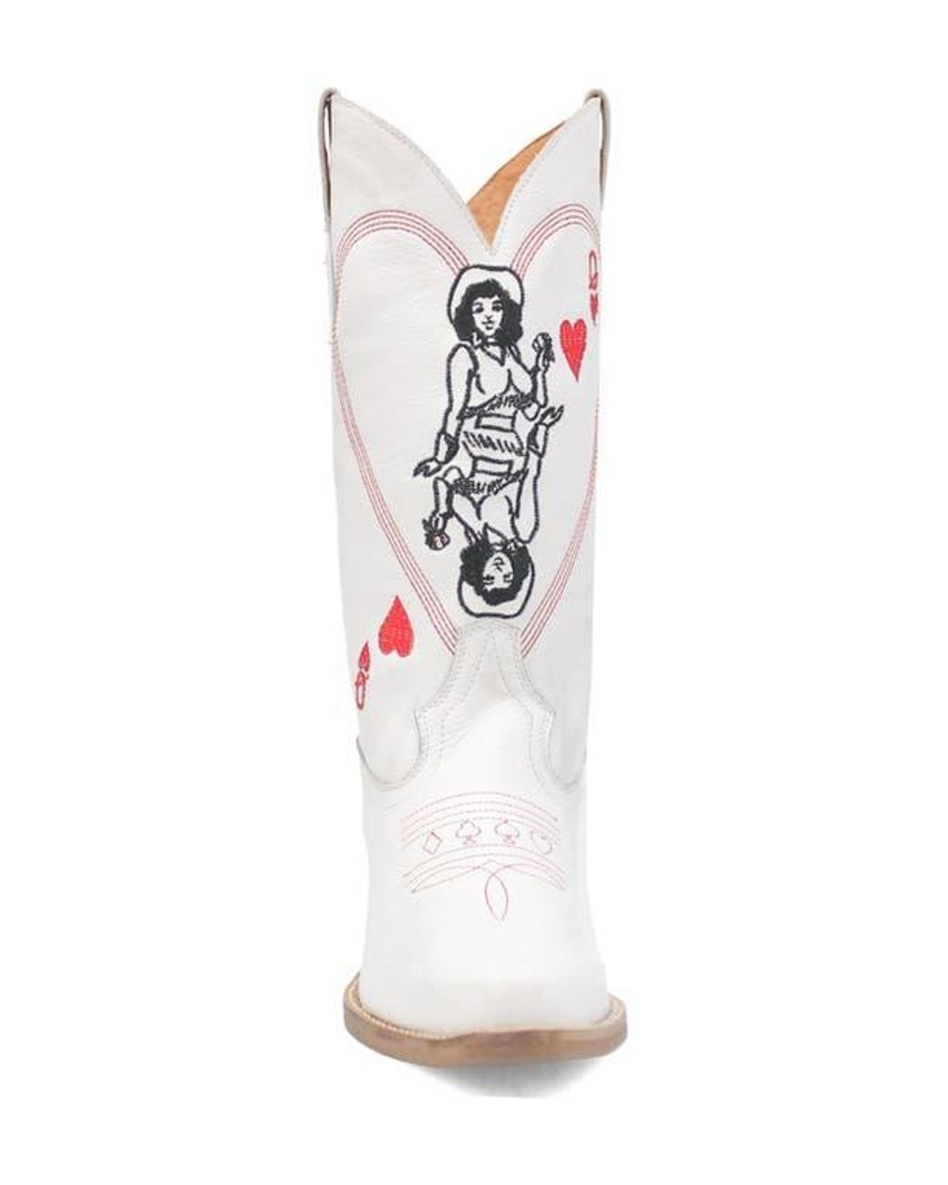 Dingo White Queen A Hearts Western Boot