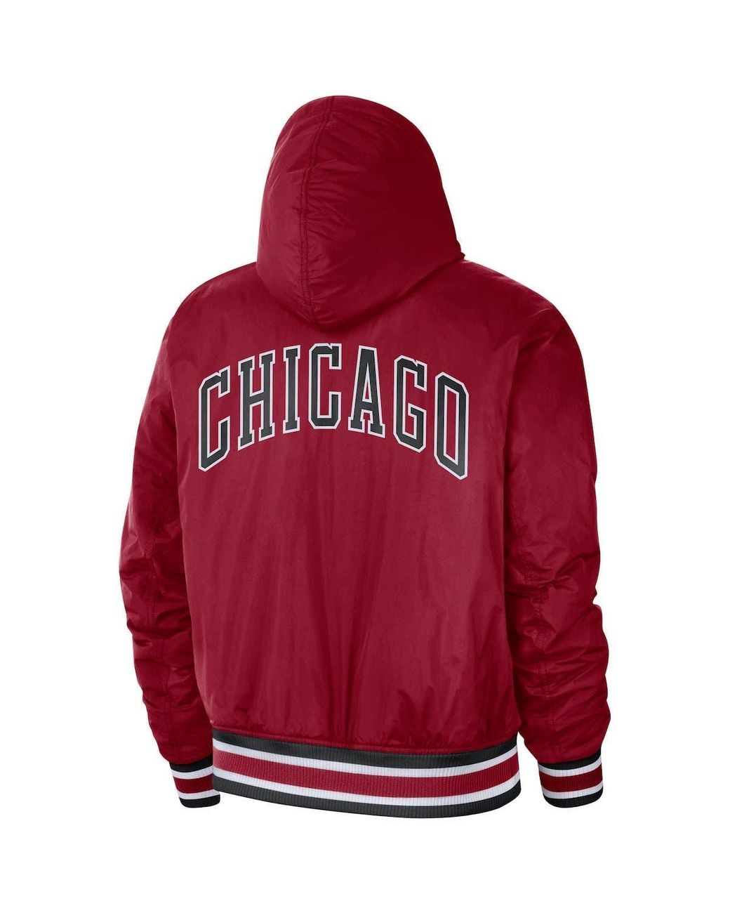 Nike /black Chicago Bulls 2022/23 City Edition Courtside Bomber Full-zip  Hoodie Jacket At Nordstrom in Red for Men | Lyst