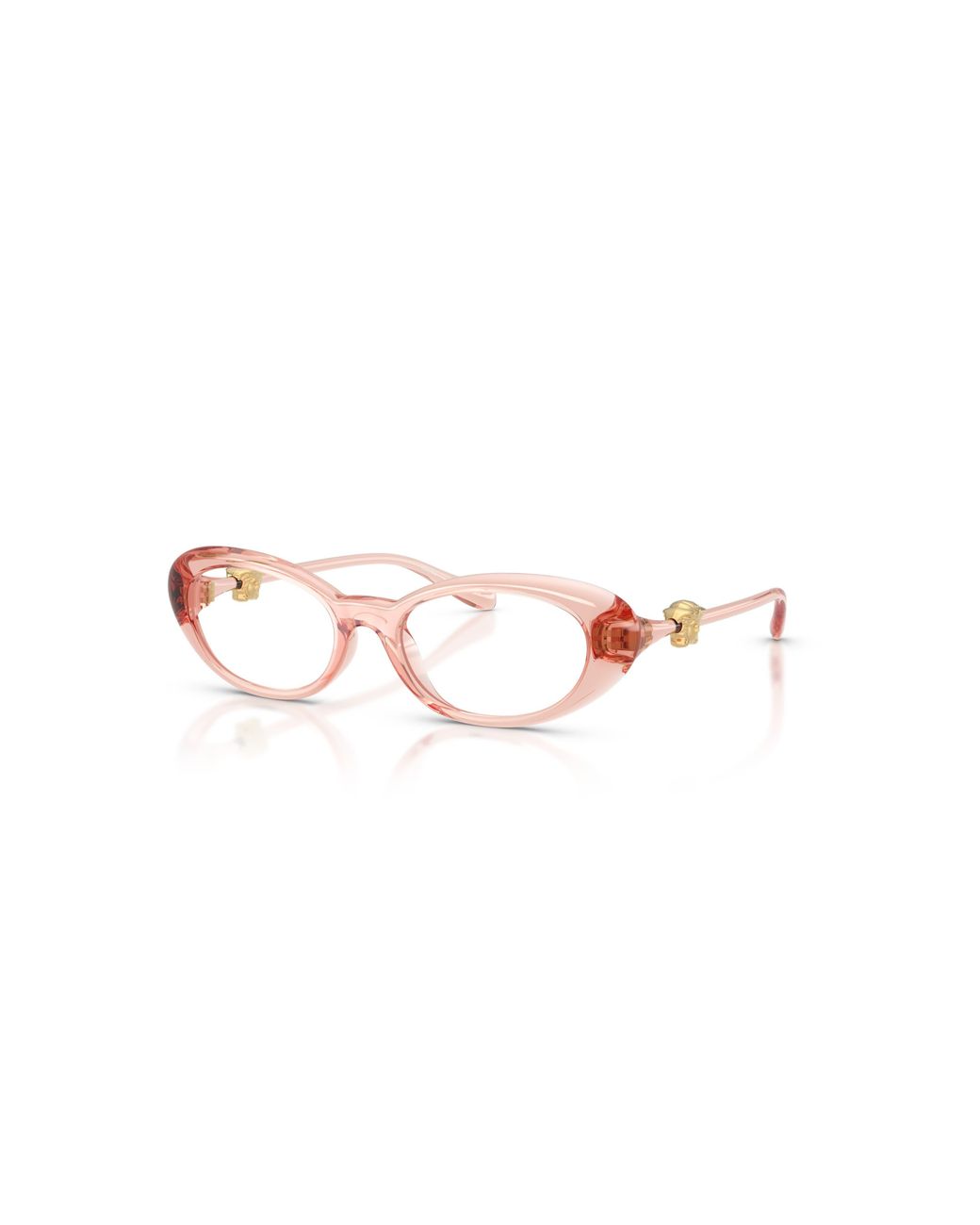 Versace Pink 50Mm Oval Optical Glasses