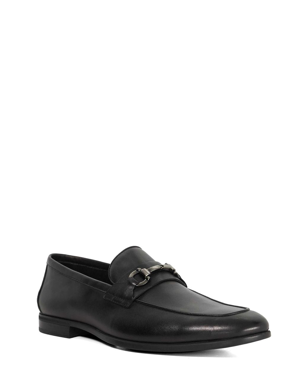 Dune Black Seymore Flexi Bit Loafer for men